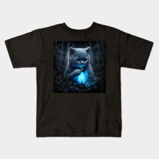 Spellworking British Shorthair Kitten Kids T-Shirt